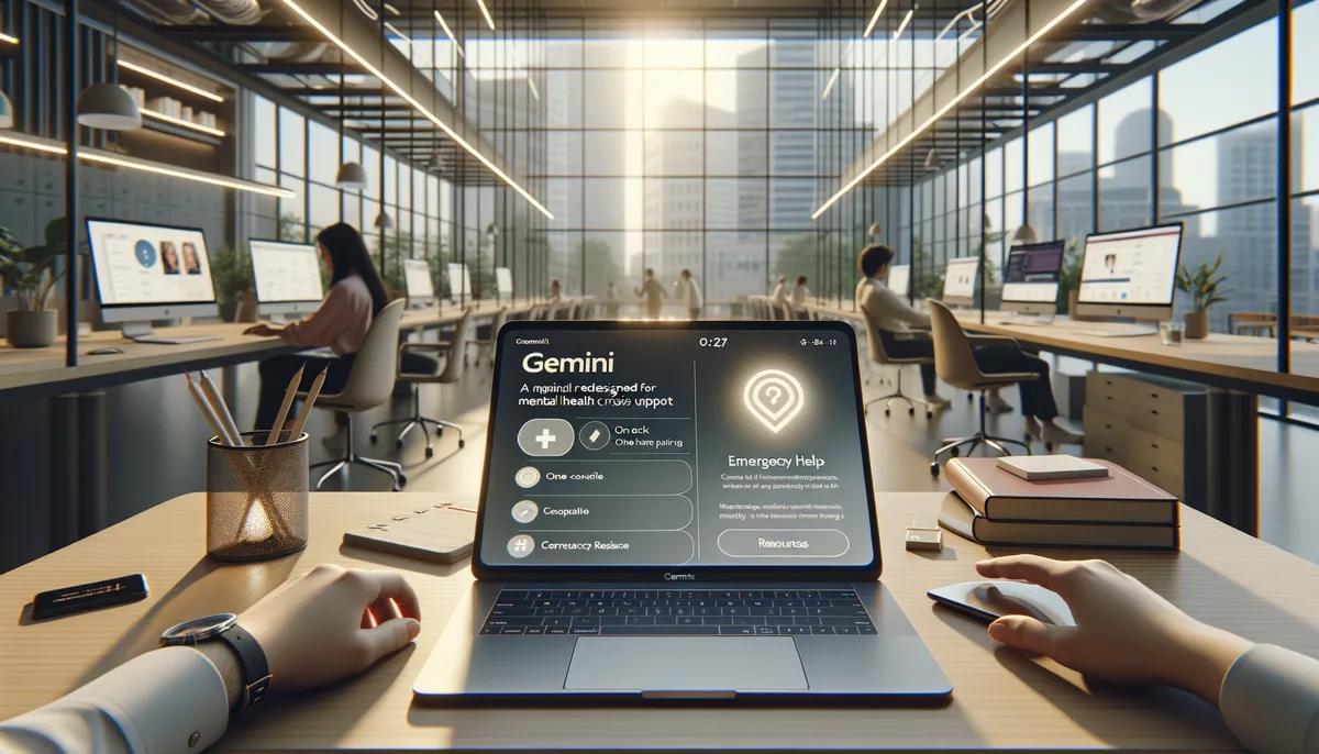 Google מעדכנת את Gemini כדי להקל על פנייה לעזרה במצבי משבר נפשי
