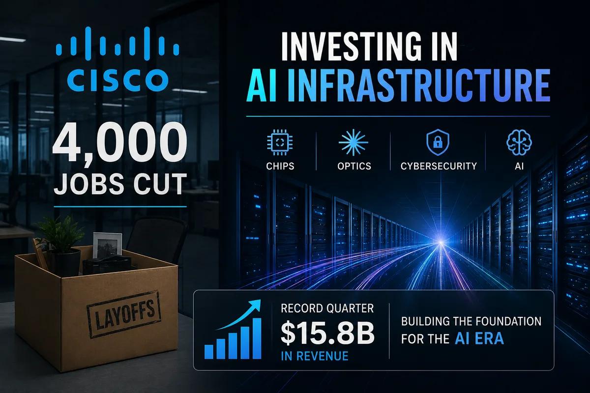 Cisco מפטרת כמעט 4,000 עובדים ומסיטה השקעות לתשתיות AI