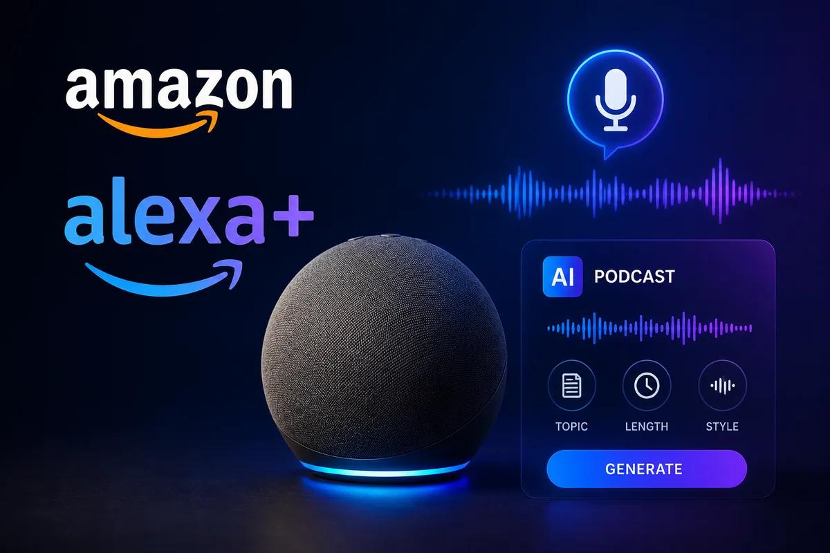 Amazon מוסיפה ל-Alexa+ יצירת פודקאסטים מותאמים אישית ב-AI לפי דרישה