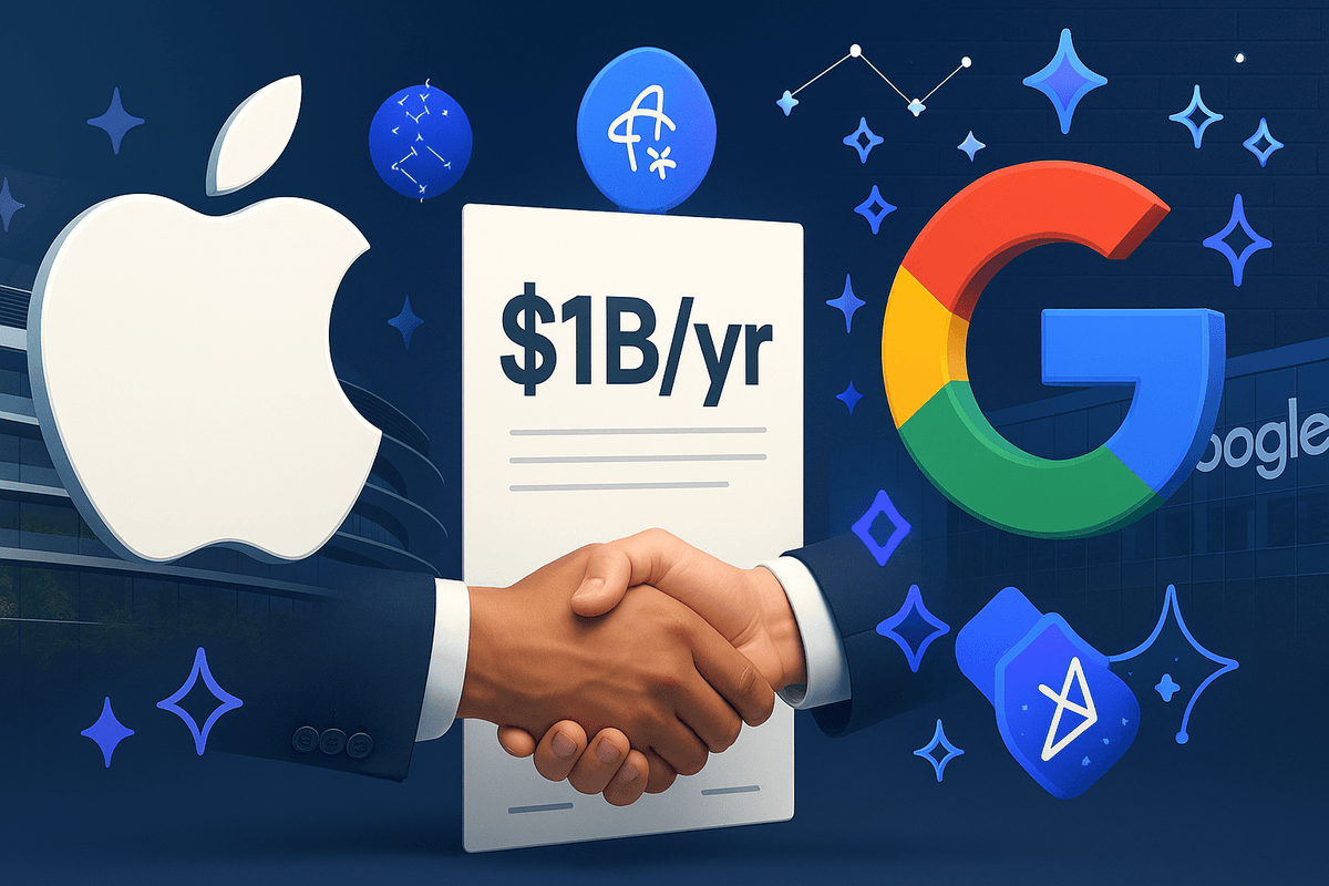 דיווח: אפל קרובה להסכם תשלם כ-1 מיליארד דולר לשנה לגוגל על Gemini
